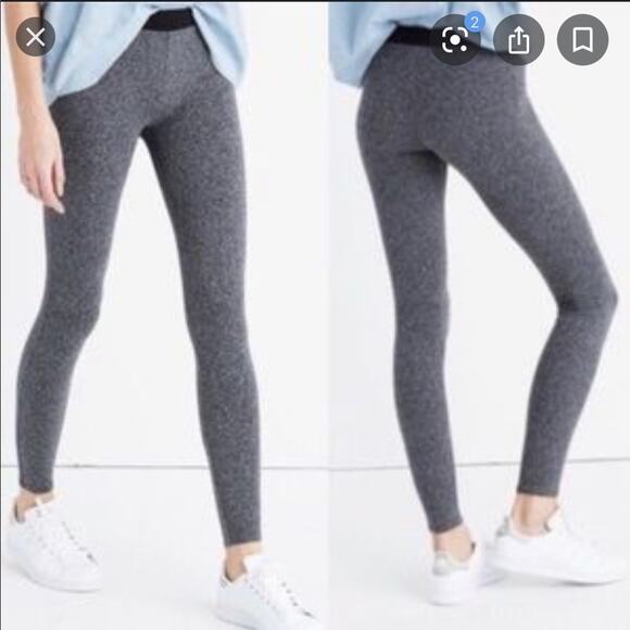 Madewell gray black color block leggings - Picture 2 of 10